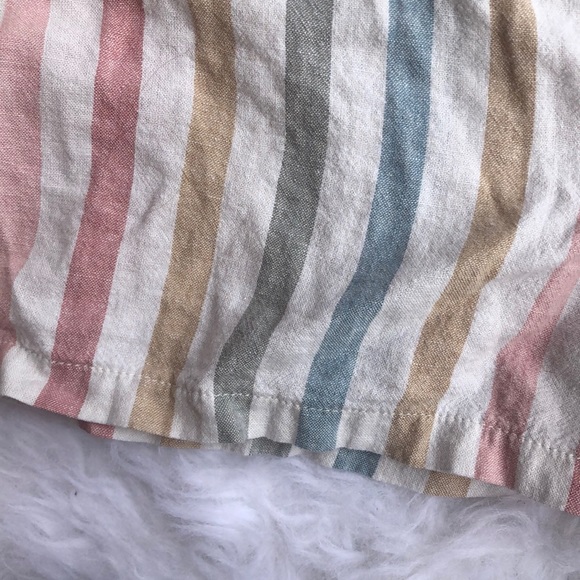 GAP Elastic Waist Striped Rainbow Shorts - Picture 4 of 6